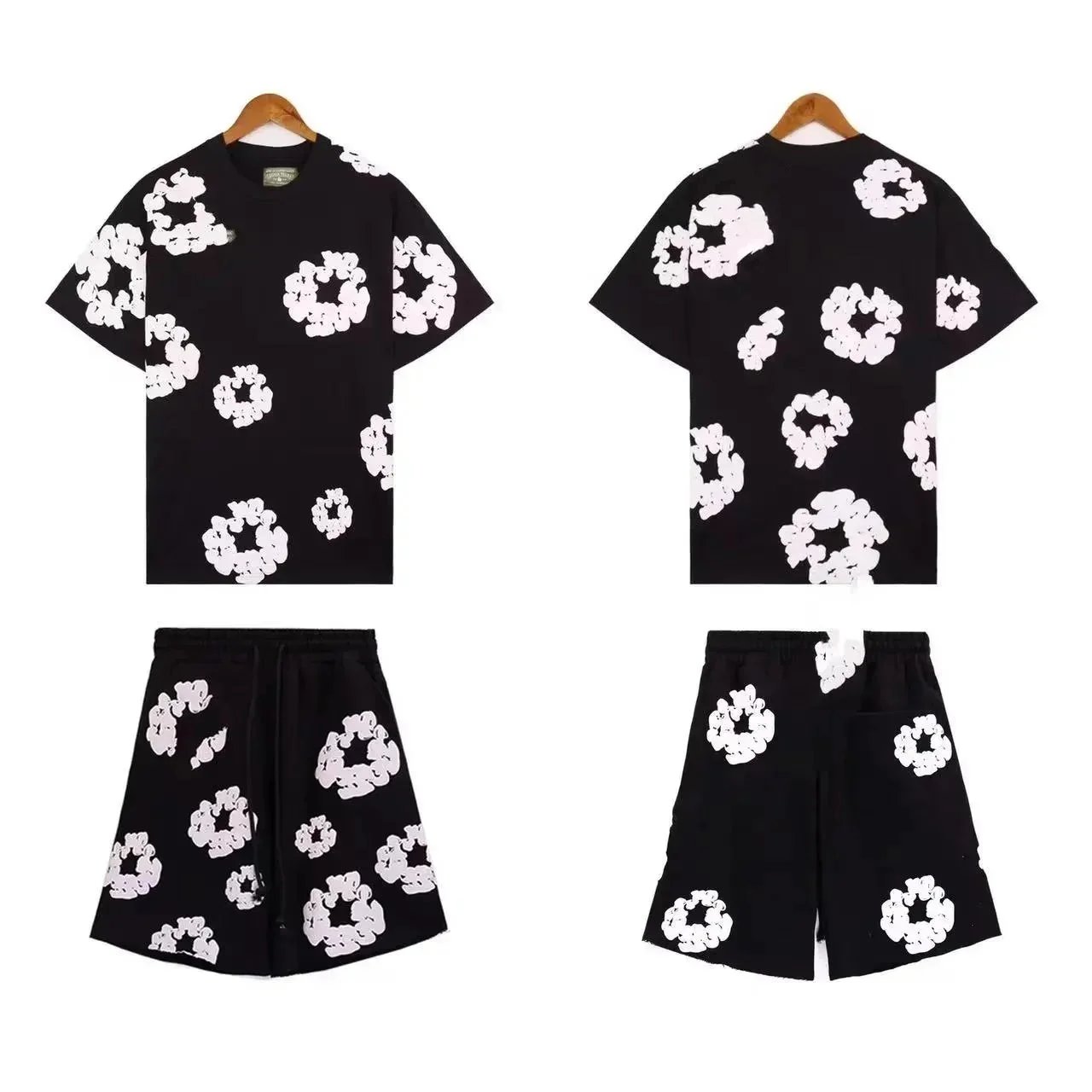 Printed Puff-Print Clothing Set — Mm22
