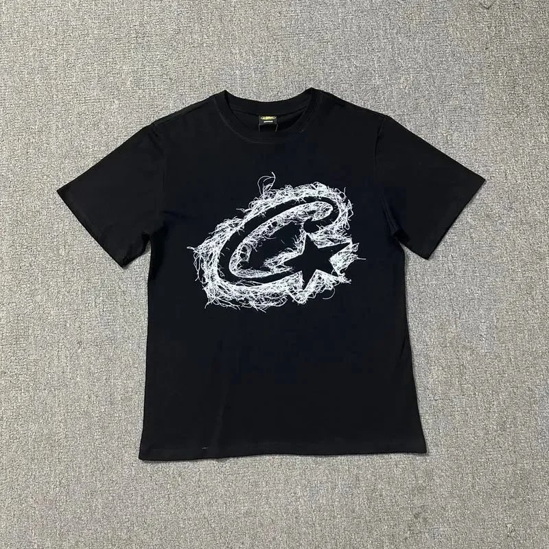 HM17--T-Shirt short-sleeved lettered men's and women's fashion short-sleeved collection