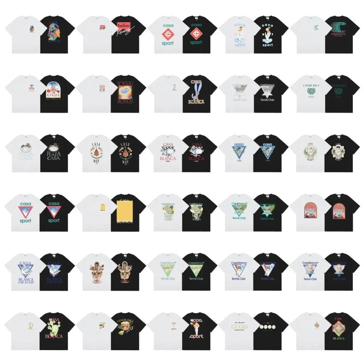 Summer men’s and women’s loose casual short-sleeved T-Shirt collection 2