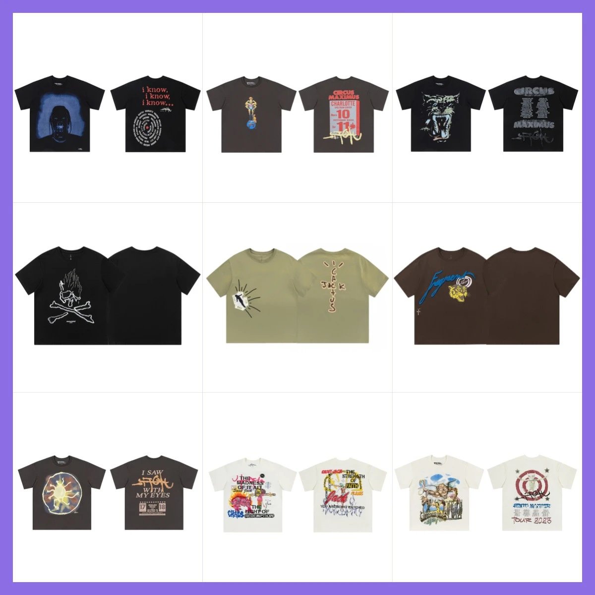 Crewneck Short-Sleeve Printed T-Shirt — JS / Travis
