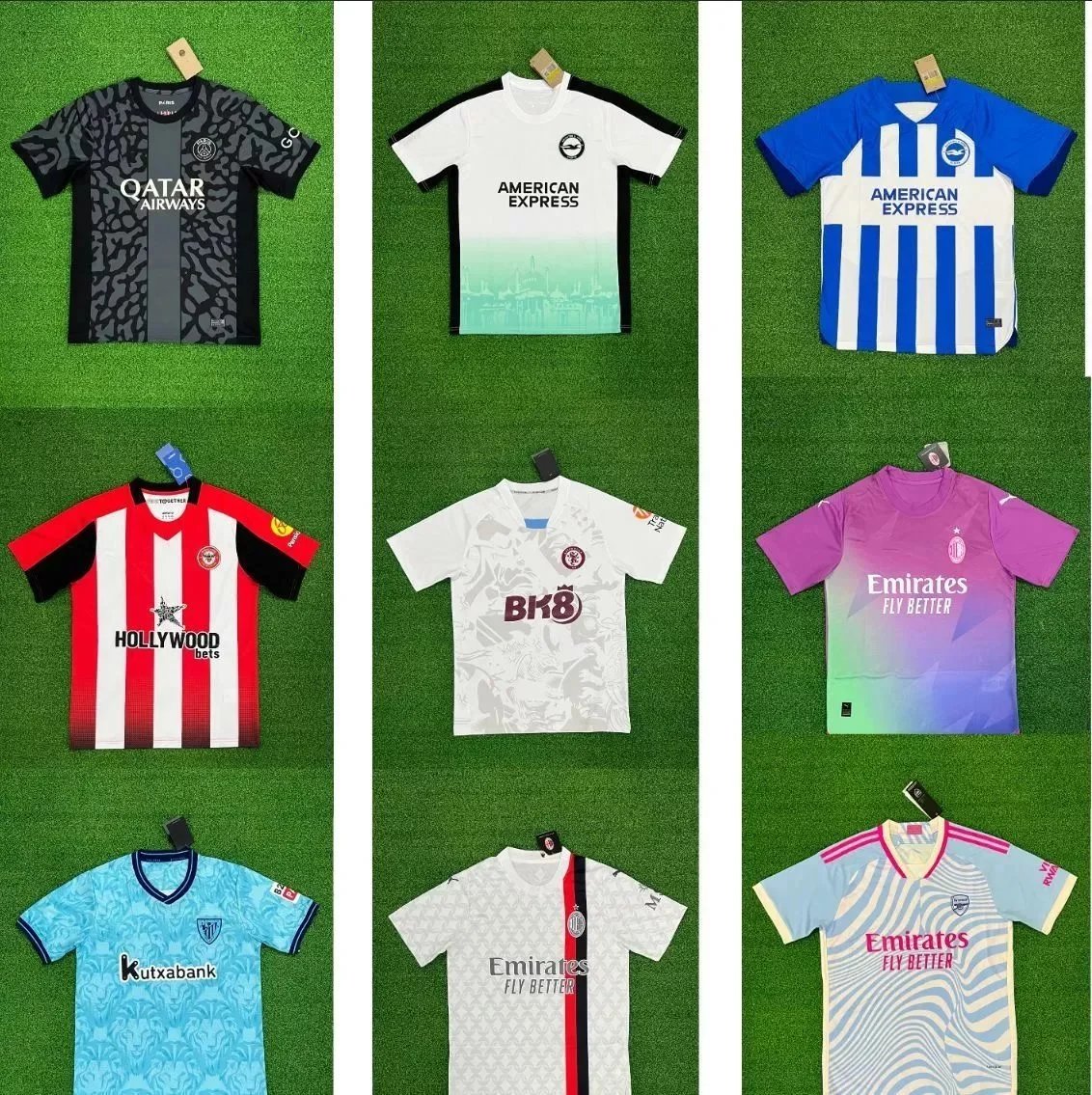 Club Football Shirt Selection — Brighton, Brentford & More