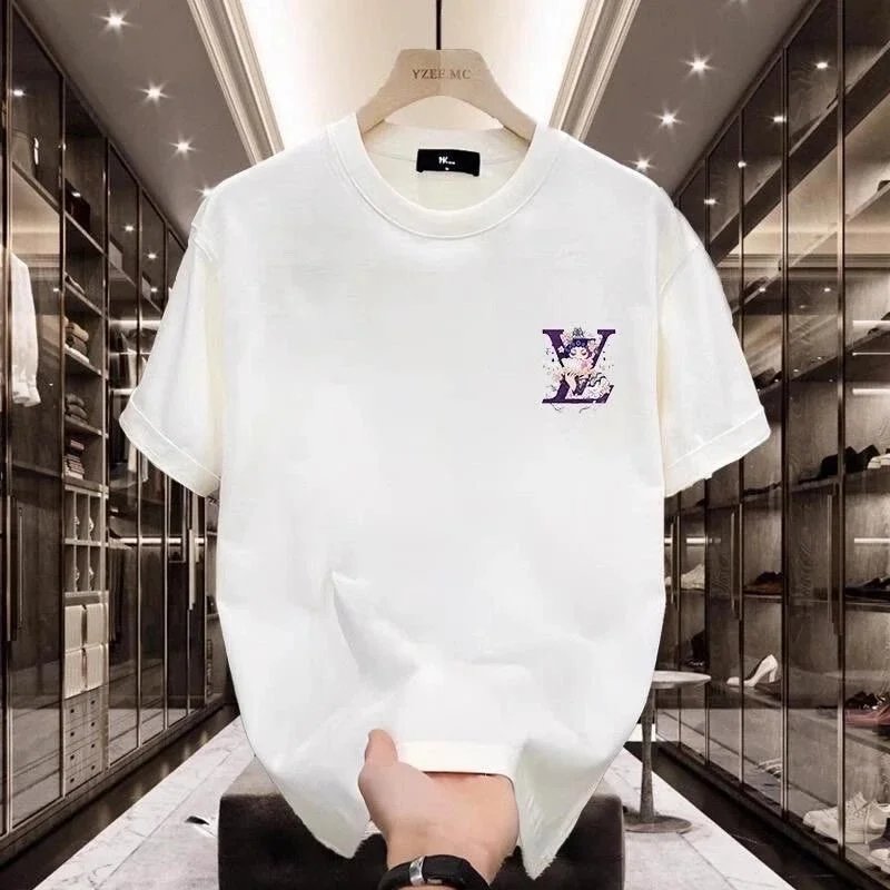 Unisex Slim-Fit Cotton Crewneck Short-Sleeve T-Shirt — #839
