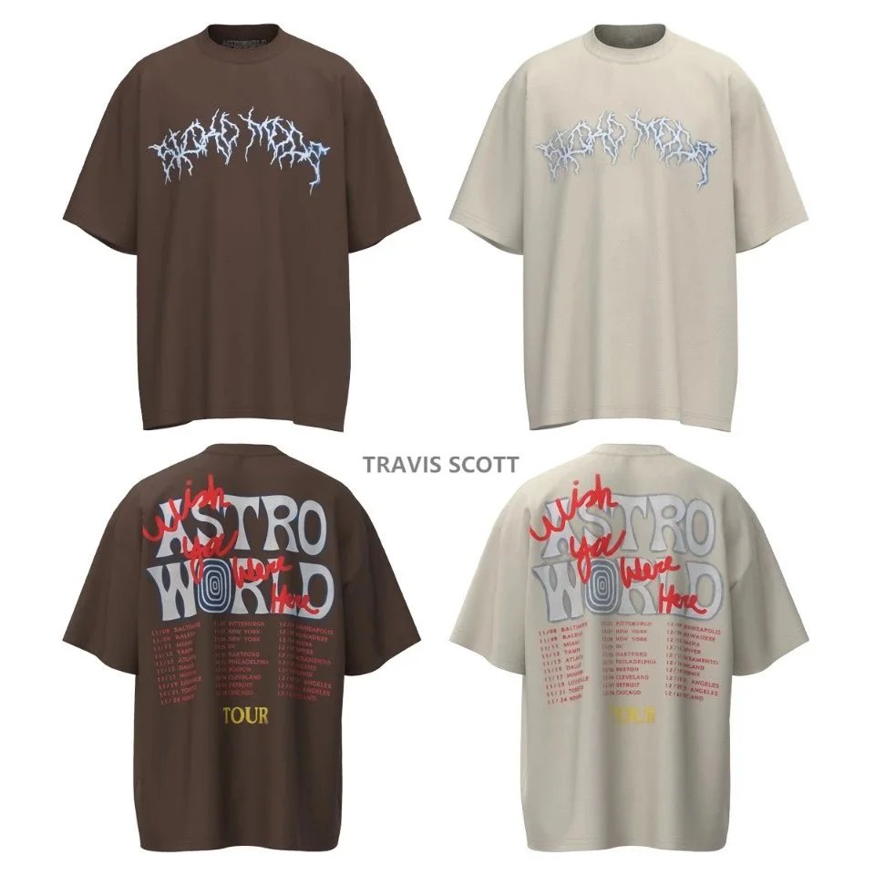 Short-Sleeve Printed T-Shirt — Tra*vis / Sc*ott